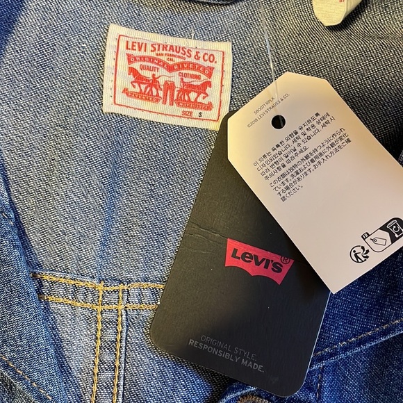 NWT Levi’s jean Denim Short Romper - Picture 9 of 10